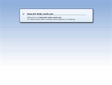 Tablet Screenshot of hana.der-body-coach.com